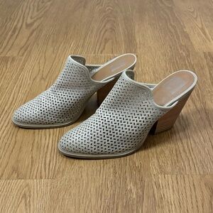 DV by Dolce Vita Laser Cutout Heeled Mules